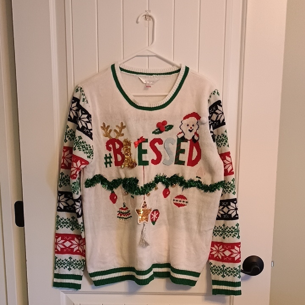 Woman's No Boundaries XXL "Ugly Sweater" Christmas